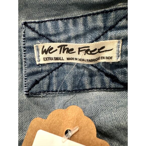 Free People/We The Free – Austin Denim Jacket – Light Wash – Size XS - Picture 2 of 4